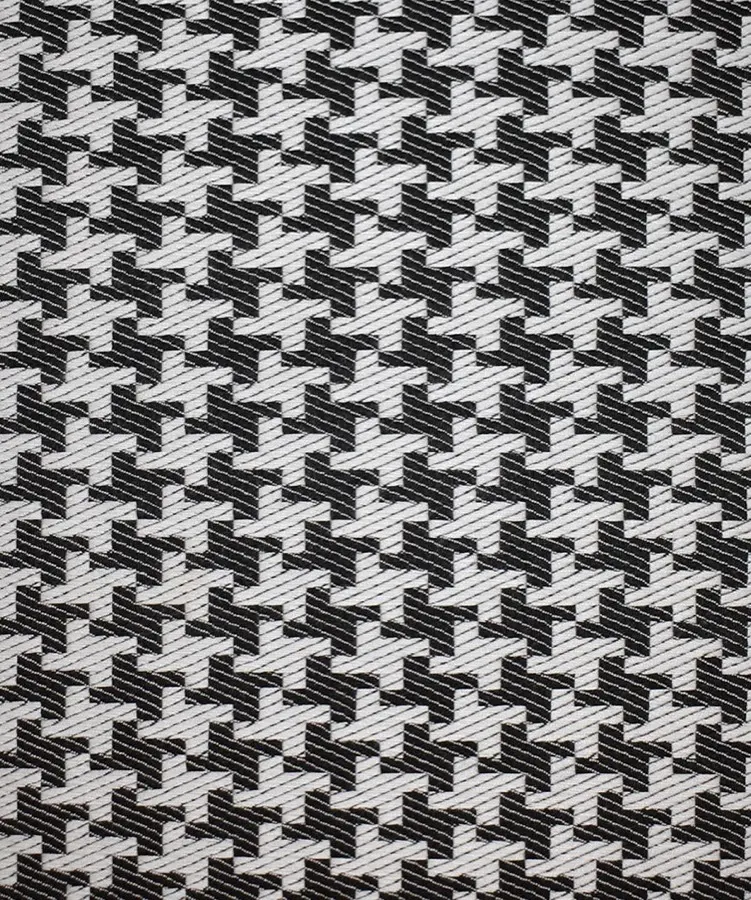 Látka Vispring Houndstooth, farba Black