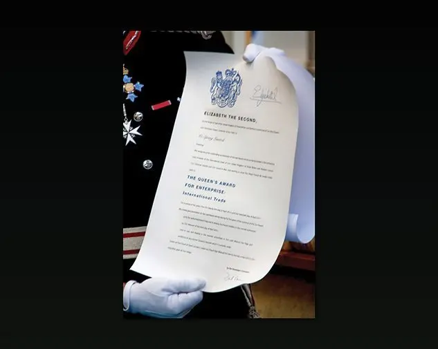Archívna fotografia k oceneniu Queen's Award for Enterprise, 2012