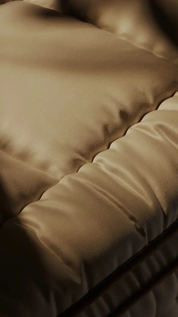 Detail prešívaného poťahu topperu Vispring