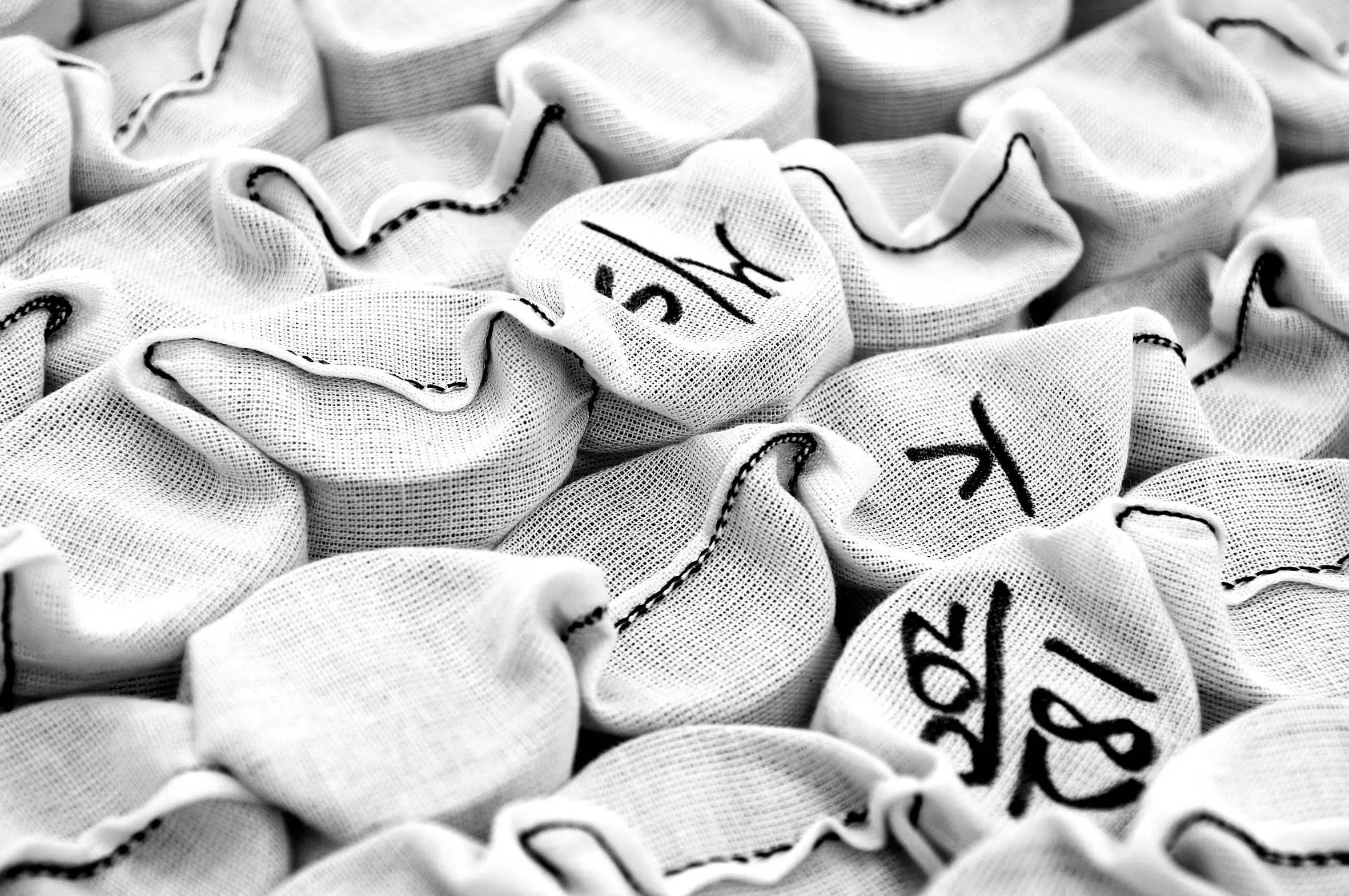 Detail vlneného tuftu